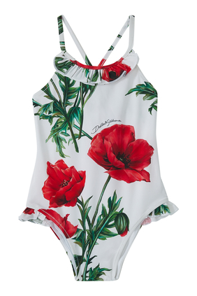 Happy Garden Poppy One-Piece Swimsuit
